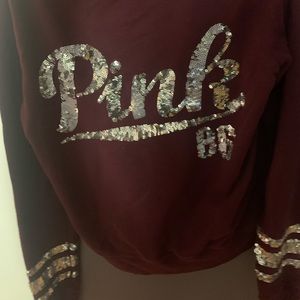 Pink Sequin Hoodie